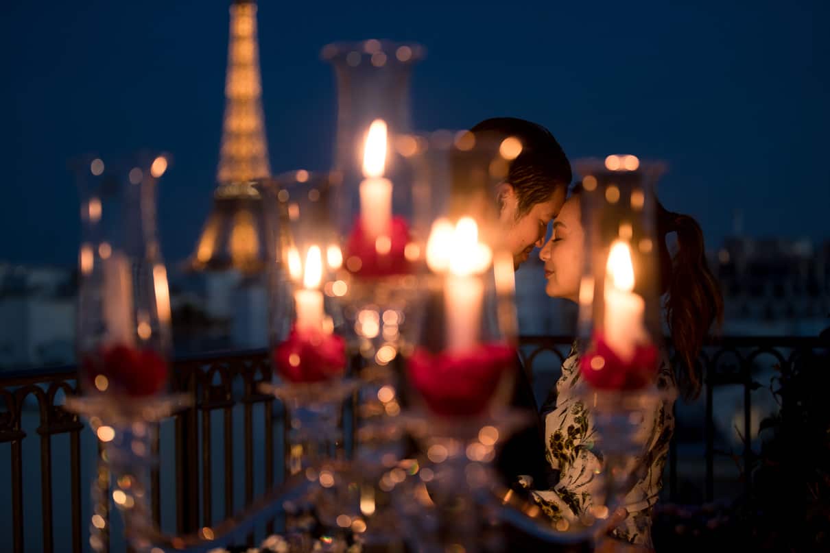 Paris luxury proposal at the Peninsula Hotel