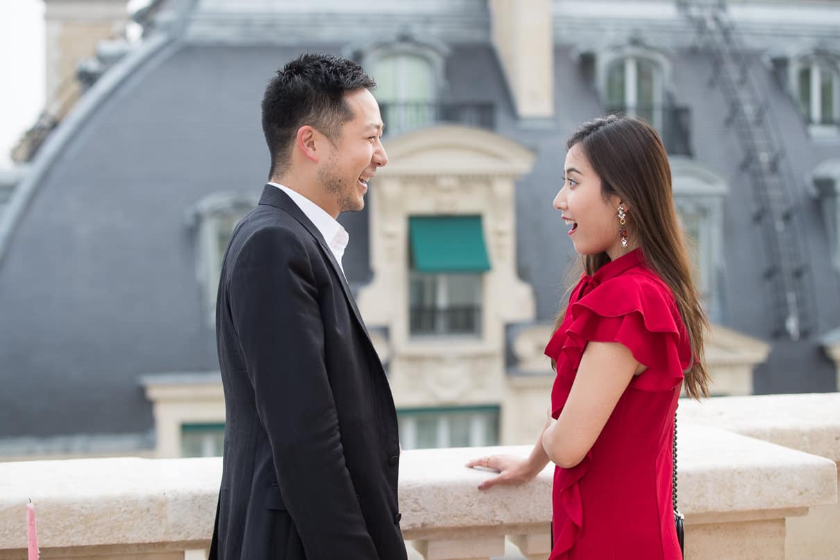 Paris luxury proposal at the Raphael Hotel Paris