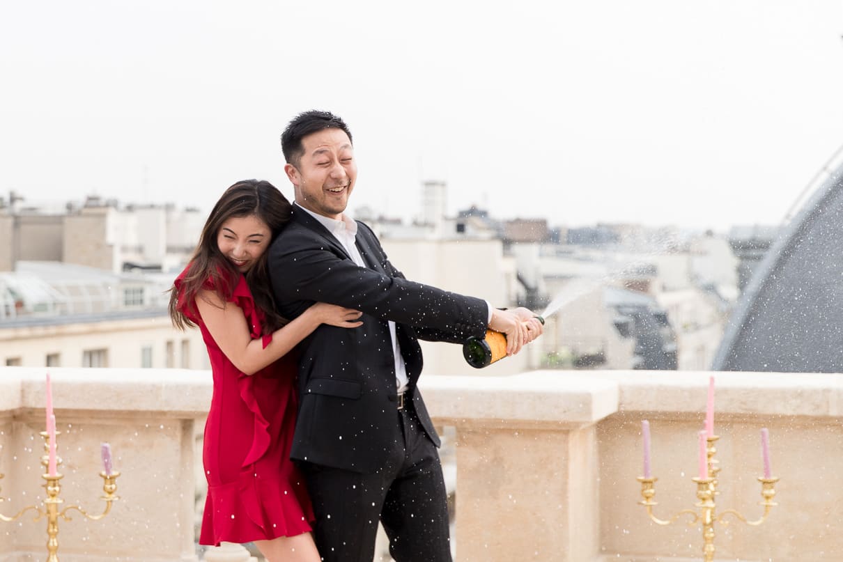Paris luxury proposal at the Raphael Hotel Paris