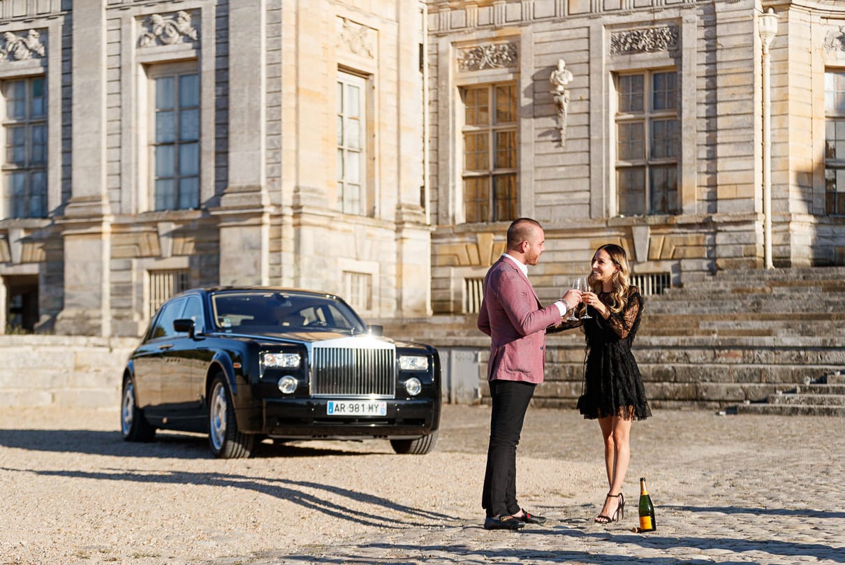 Paris photographer Chateau Vaux Le Vicomte Luxury Proposal